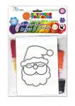 Новогодний набор для детского творчества НИТОЧНАЯ ФАНТАЗИЯ "ВЗРОСЛЫЙ МАЛЫШ" наборы с контуром 5. дед мороз