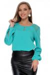 Блузка Эдит (бирюза) Б11-189/5