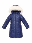 Пальто для девочки дошкольного возраста, утепленное на меховой подстежке - зима
