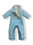 Комбинезон- трансформер для мальчика ясельного возраста, утепленный, на притачном меху - зима