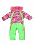 Комбинезон для девочки ясельной группы, утепленный,на притачном меху - зима