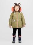 Куртка для девочки ясельной группы, утеплённая на хлопковой подкладке - зима