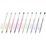 Ручки гелевые BRAUBERG НАБОР 10шт., АССОРТИ, Jet, узел 0,7мм, линия 0,5мм, 141038