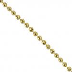 Бусы елочные ЗОЛОТАЯ СКАЗКА, диаметр 4 мм, длина 2,7 м, золотистые, 591139