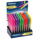 Ручка гелевая PENSAN Neon Gel, НЕОН АССОРТИ, узел 1мм, линия 0,5мм, дисплей, 2290