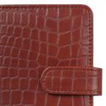 Визитница/кредитница однорядная GALANT "Contract" на 24 карты,под кож.крокодил,застеж, коричн,235397