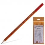 Карандаши чернографитные КРАСИН НАБОР 12 шт., "Конструктор Винтаж", 2Н-2В, без рез,заточ,С-350