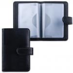 Визитница/кредитница однорядная GALANT "Ritter" на 24 карты, под гладкую кожу, застежка, черн,235400