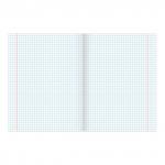 Тетрадь 12л. BRAUBERG ЭКО "5-КА", клетка, обложка плотная мелованная бумага, СИНЯЯ, 104760