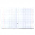 Тетрадь 12л. BRAUBERG ЭКО "5-КА", крупная клетка, обложка плотная мелованная бумага, ЗЕЛЕНАЯ, 104761