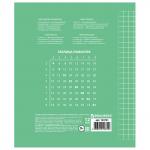 Тетрадь 12л. BRAUBERG ЭКО "5-КА", крупная клетка, обложка плотная мелованная бумага, ЗЕЛЕНАЯ, 104761
