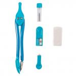 Готовальня BRAUBERG "Modern", 5 предметов: циркуль 135мм, резинка, точилка, отвёртка, грифель,210665