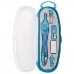 Готовальня BRAUBERG "Modern", 5 предметов: циркуль 135мм, резинка, точилка, отвёртка, грифель,210665