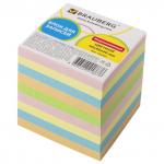 Блок для записей BRAUBERG непроклеенный, куб 9*9*9 см, цветной, 122341