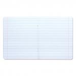 Тетрадь 12л. BRAUBERG ЭКО "5-КА", узкая линия, обложка плотная мелованная бумага, ЗЕЛЕНАЯ, 104765