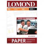 Фотобумага для струйной печати A4, 90 г/м2, 500 листов, односторонняя матовая, LOMOND, 0102131