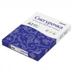 Бумага офисная БОЛЬШОГО ФОРМАТА(297х420), А3, класс C, СНЕГУРОЧКА, 80 г/м, 500л, белизна 146%(CIE)