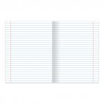 Тетрадь 18л. BRAUBERG ЭКО "5-КА", линия, обложка плотная мелованная бумага, ЗЕЛЕНАЯ, 402989