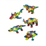 99012   Светящийся конструктор Crystaland ЖИВОТНЫЕ 6 в 1, (99 дет. +2 светящ эл-та.)1/24