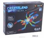 99013   Светящийся конструктор Crystaland ЖИВОТНЫЕ 6 в 1,( 83 дет.+2 светящ эл-та.)1/24