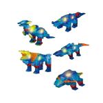 99014   Светящийся конструктор Crystaland ЖИВОТНЫЕ 6 в 1, (130 дет.+ 2 светящ эл-та.)1/24