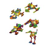 99020   Светящийся конструктор Crystaland ШАГАЮЩИЙ ЛУНОХОД 6 в 1, (132 дет.+2 светящихся эл.)1/24