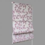 Римская штора "Lira рисунок цветы", сиреневый                             (df-200367-gr)