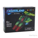 99056   Конструктор Crystaland МИНИ  ЗВЕЗДОЛЕТ ( 34 дет) 1/10
