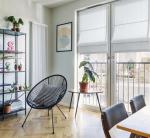 Римская штора "Siena Fantasy тюлевые", серо-голубой                             (df-200379-gr)