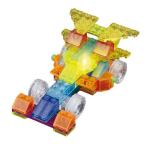 99002 Светящийся конструктор Crystaland ГОНОЧНЫЙ АВТОМОБИЛЬ 4 в 1, (73 дет. +1 светящ эл-т)1/24