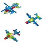 99003  Светящийся конструктор Crystaland ВЕРТОЛЕТ 4 в 1, (50 дет. + 1светящ. эл-т.)1/24