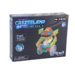 99005  Светящийся конструктор Crystaland ТРАКТОР 6 в 1, (89 дет.+ 2 светящихся эл-та.)1/24