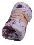 Плед микрофайбер Absolute "Сиреневые цветы абстрактные", сиреневый                             (tr-200652-gr)