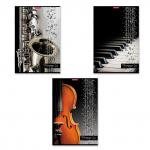 Тетрадь для нот на скобе  Мелодия, А4, 24 листа, вертикальная ориентация