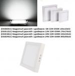 Светильник Ecola LED downlight накладной квадратный 220V 6500K