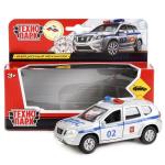 МАШИНА "ТЕХНОПАРК" МЕТАЛЛ. ИНЕРЦ. NISSAN TERRANO ПОЛИЦИЯ 12СМ, ОТКРЫВ. ДВЕРИ В КОР. в кор.2*24шт
