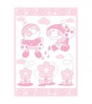 Одеяло детское "Букашка", бел-розов 100*140 см                             (od-bk-belr-100)