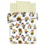 КПБ 1,5 бязь 'Миньоны' (70*70) рис. 8819+8820 вид 1 Вечеринка                             (385449)