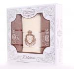 Набор полотенец махровых Гюрсан Турция, 22/710, Delphine, 3 предмета 50*90 - 2 шт+70*140