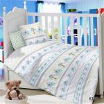 КПБ Сатин детский "Слоники" (Новорожденный)                             (al-101800)