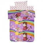 КПБ 1,5 хлопок 'Гравити Фолз' (70*70) рис. 8902+8903 вид 1 Мэйбл и Пухля                             (431556)