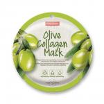 PUREDERM Маска Коллагеновая омолож.расслаб.увлажн.с экстр.плодов Оливы 18гр круглая