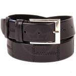 Ремень 35 мм FAVORIT взрослый 0050380301,  тиснение,  черный 102629