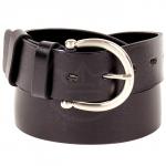 Ремень 40 мм BLACK TORTOISE взрослый 0530380001 гладкий,  черный 166044