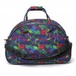 Сумка дорожная Дизайн-Вояж,  1отд,  1внутр. карм,  черный  (цв.листья)  223473