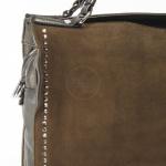 Сумка женская иск/кожа+нат/замша VF-571932-3-B,  1отд+еврокарм,  плечевой ремень,  олива SALE 223370