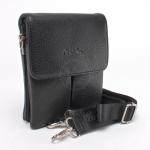 Cумка муж искусственная кожа Cantlor-K 1029М-01,  3отд,  2внеш+4внут/карм,  плечевой ремень,  черный 224011