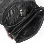 Cумка муж искусственная кожа Cantlor-K 1029М-01,  3отд,  2внеш+4внут/карм,  плечевой ремень,  черный 224011