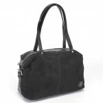 Сумка женская иск/кожа+нат/замша VF-572011-E,  1отд+еврокарм,  черный 224673