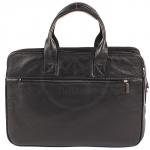 Портфель натуральная кожа MT-426-3, 5 отд/плеч рем, отдел для ноутбука,  черный флотер (3080)   160769